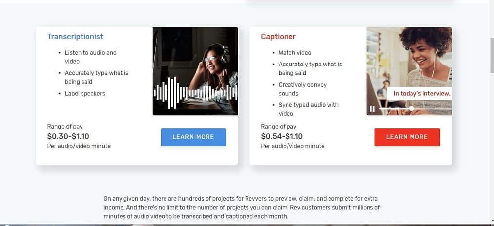 captioning jobs at rev