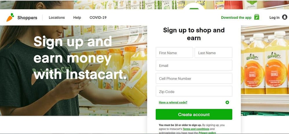 make money with Instacart