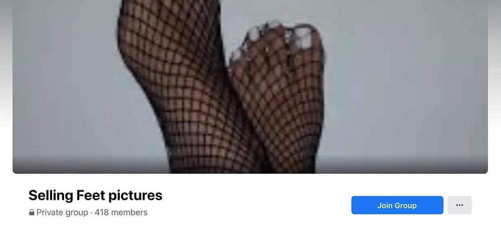 selling feet pictures