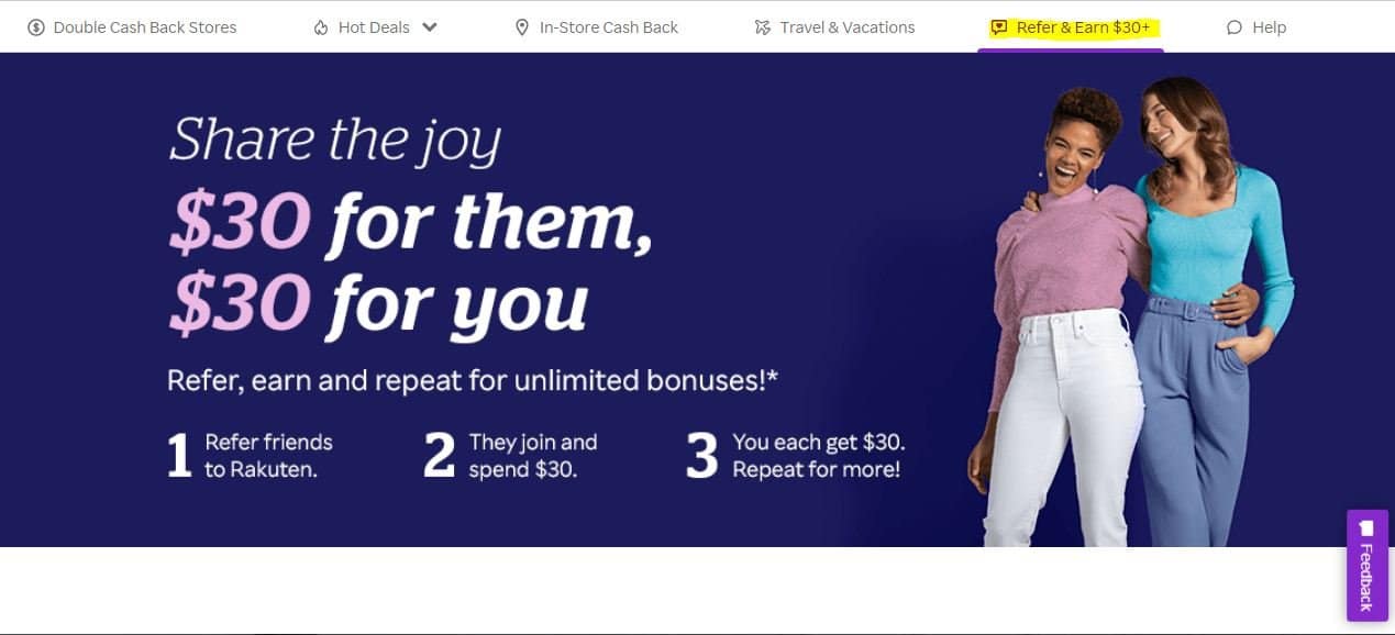 Rakuten referral program