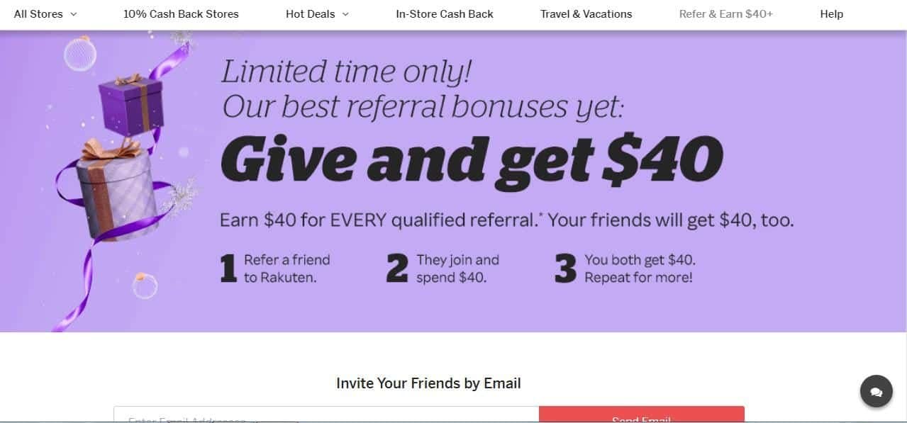 Rakuten referral program