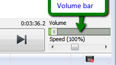 volume bar