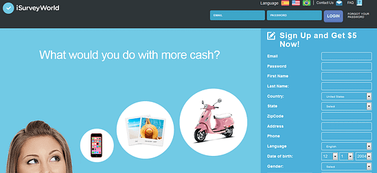 isurveyworld - paid online survey sites